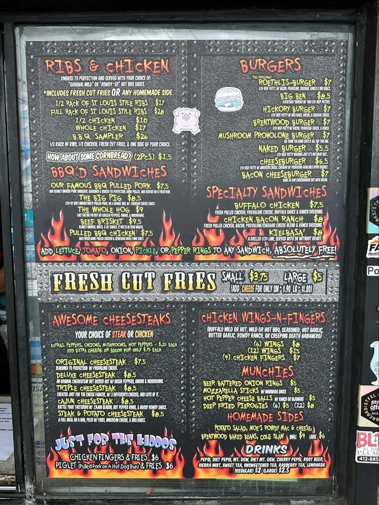 Menu_Rowdy BBQ_Brentwood, PA_image_old_1
