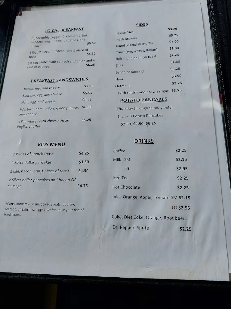 Menu_JT Sam’s Diner_Brentwood, PA_image_old_1