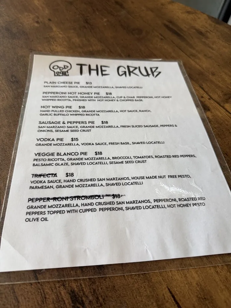 Menu_Odd Logic_Bristol, PA_image_old_3