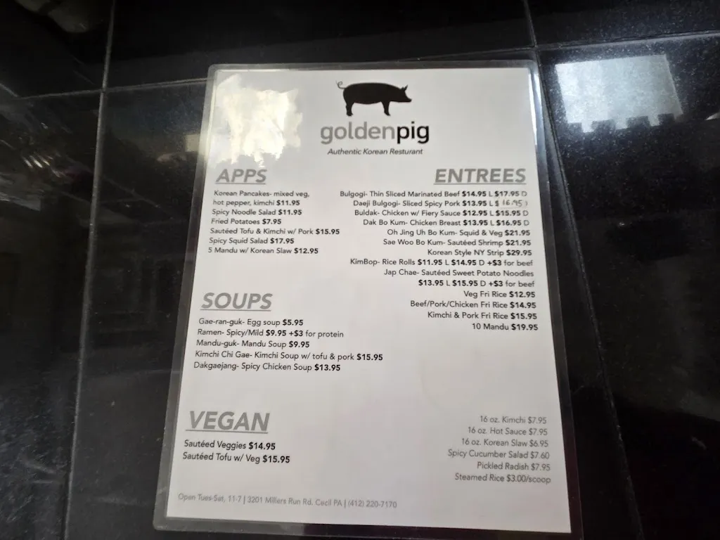 Menu_Golden Pig_Cecil, PA_image_old_1