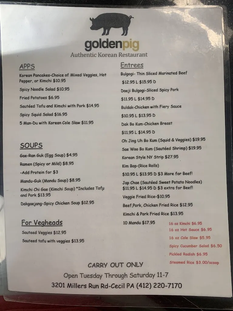 Menu_Golden Pig_Cecil, PA_image_old_3
