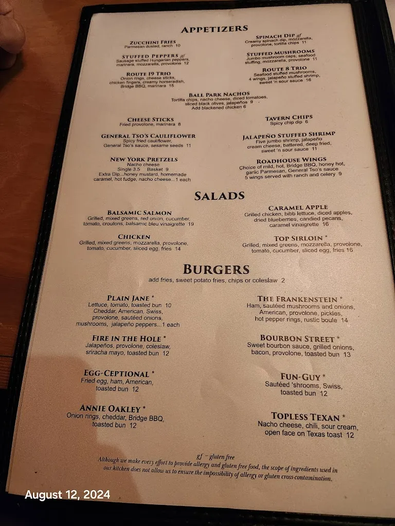 Menu_Rachel's Roadhouse_Butler, PA_image_old_1