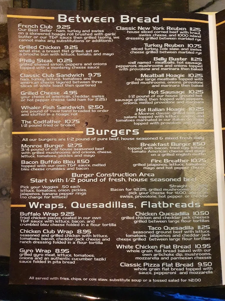 Menu_Monroe Hotel_Butler, PA_image_old_3