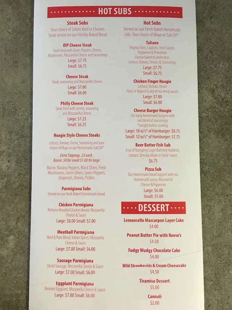 Menu_La Famiglia OIP_Coudersport, PA_image_old_3