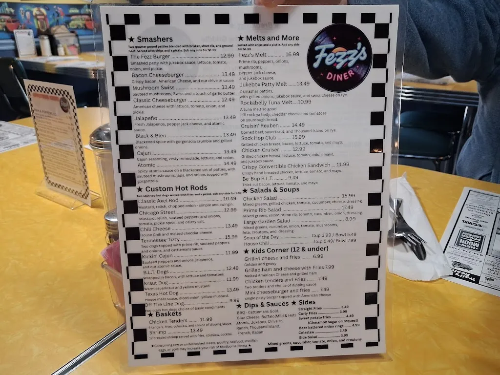 Menu_Fezz's Diner_9 Ice Mine Rd, Coudersport_image_old_1