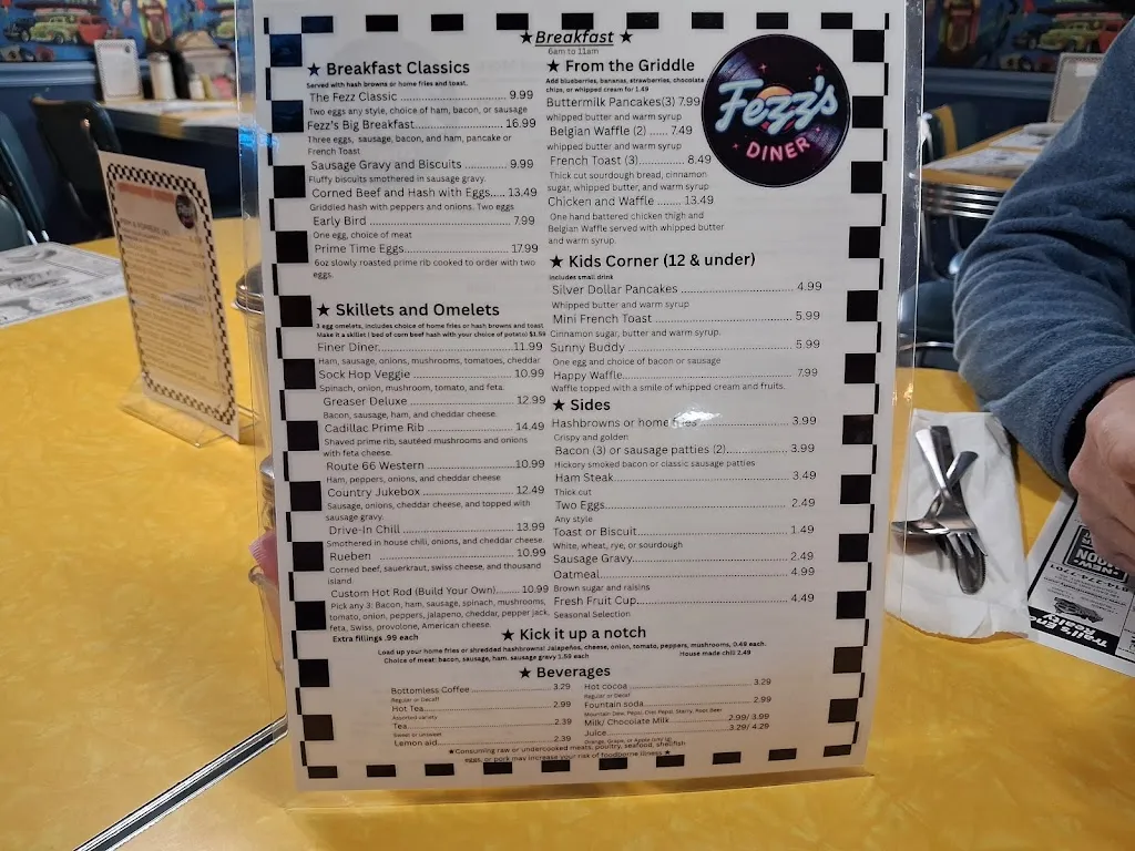 Menu_Fezz's Diner_9 Ice Mine Rd, Coudersport_image_old_2