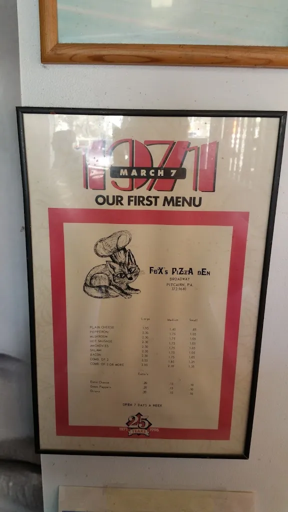 Menu_Fox's Pizza Den_Coudersport, PA_image_old_3