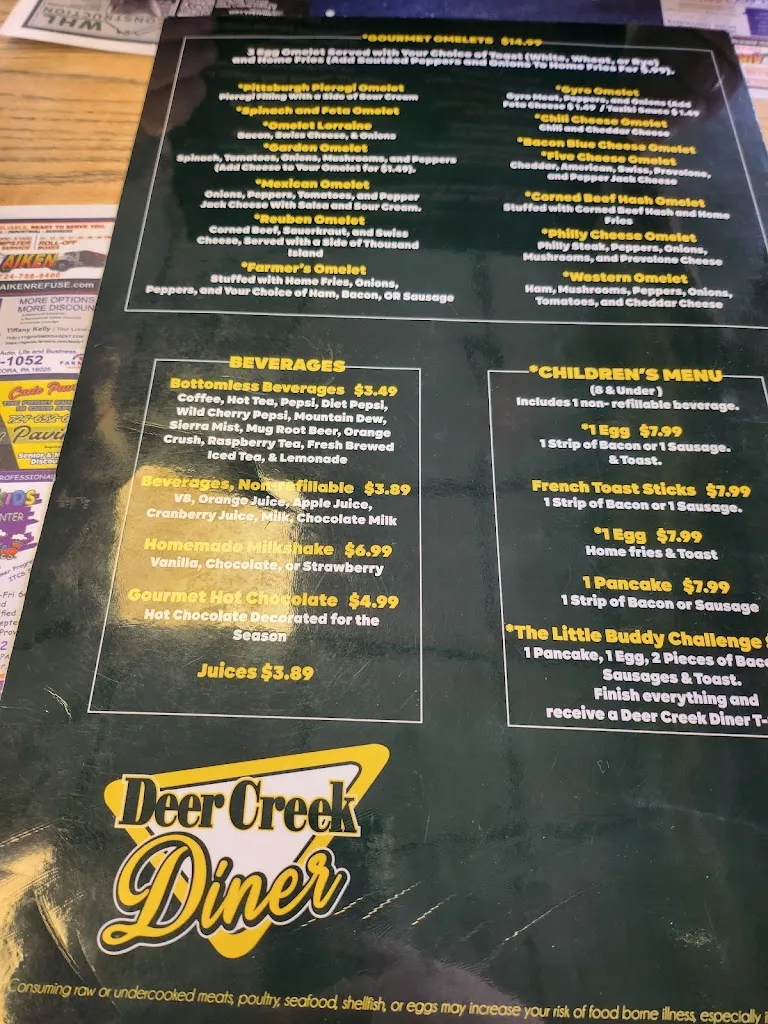 Menu_Deer Creek Diner_Russellton, PA_image_old_1