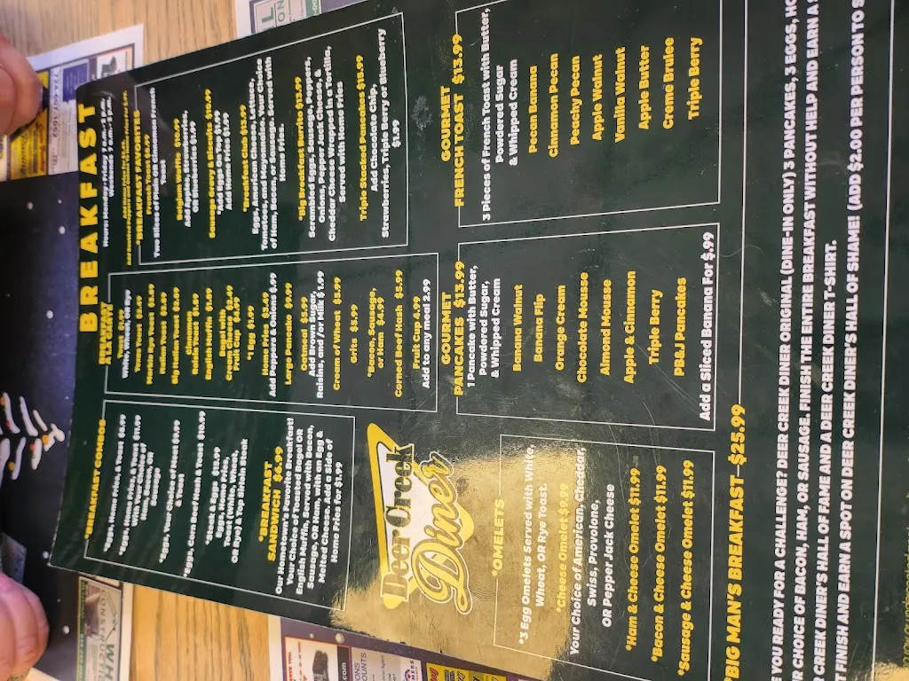 Menu_Deer Creek Diner_Russellton, PA_image_old_3
