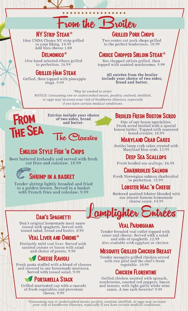Menu_The Lamplighter Restaurant_Delmont, PA_image_old_1