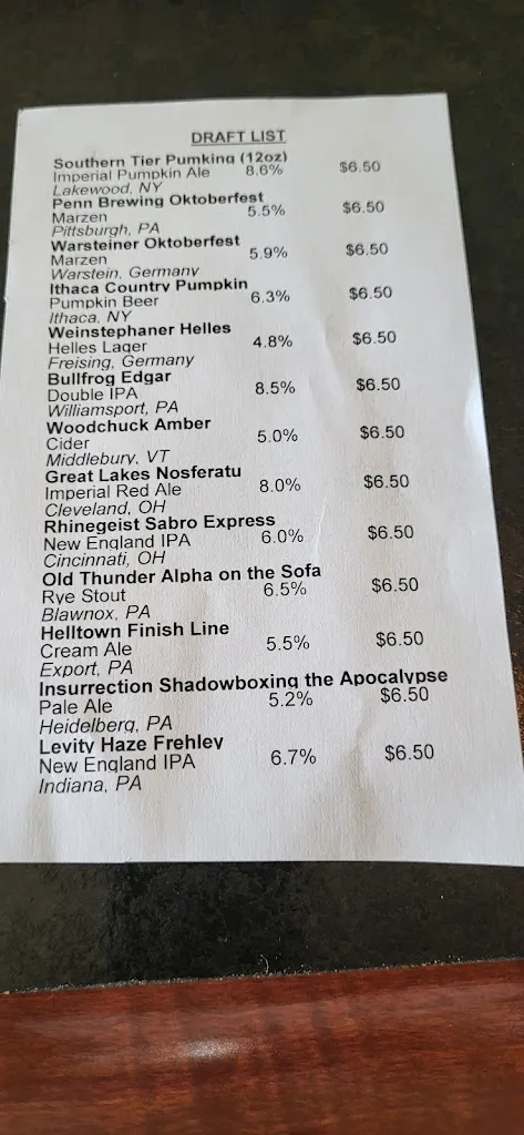Menu_3 Rivers 6 Pack & Eatery_Delmont, PA_image_old_1