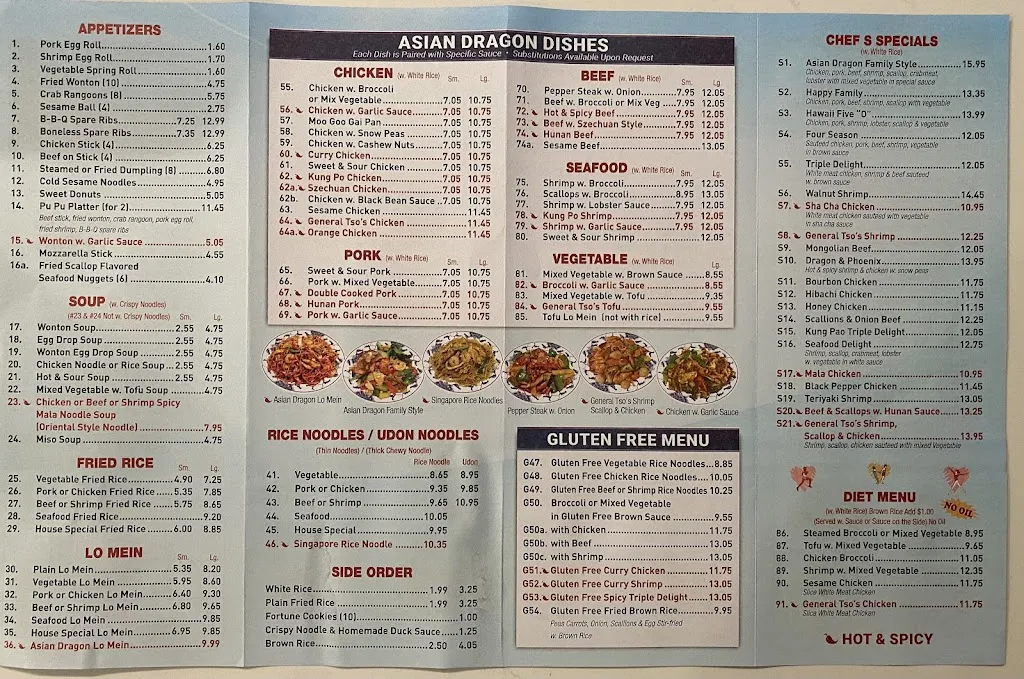 Menu_Asian Dragon_Delmont, PA_image_old_1