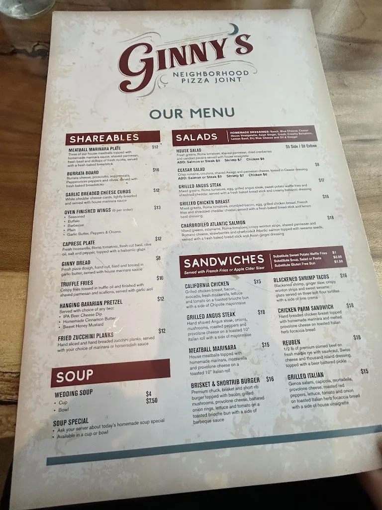 Menu_Ginny's Neighborhood Pizza Joint_Murrysville, PA_image_old_2