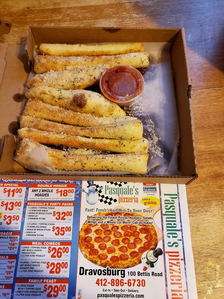 Menu_Pasquale's Pizzeria_Dravosburg, PA_image_old_1