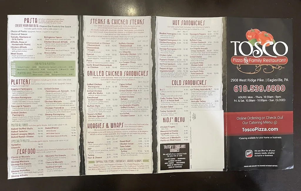 Menu_Tosco Pizza & Italian Restaurant_Eagleville, PA_image_old_3