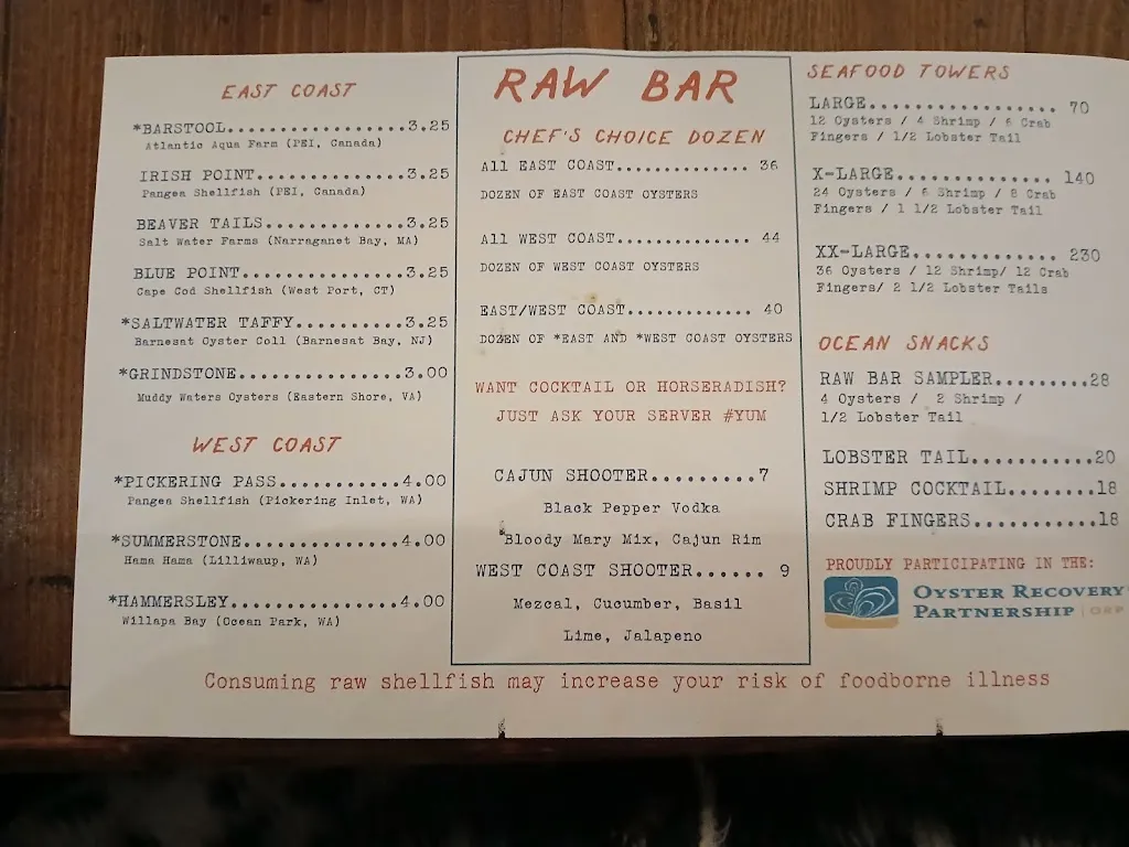 Menu_Muddy Waters Oyster Bar_Pittsburgh, PA_image_old_1