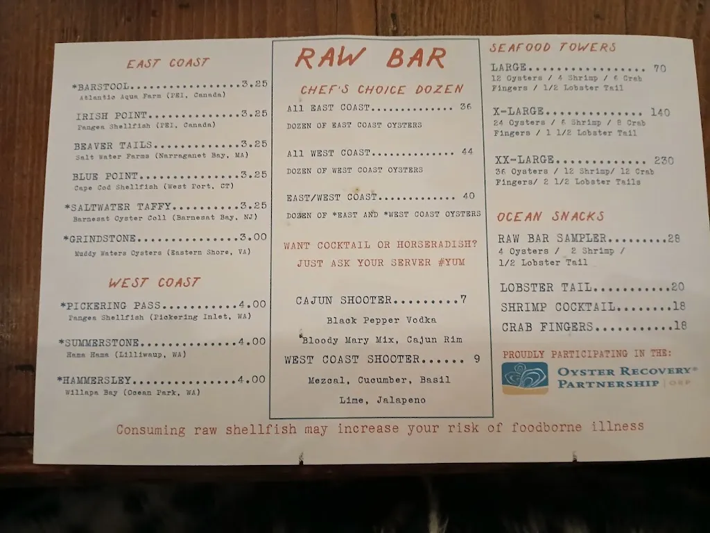 Menu_Muddy Waters Oyster Bar_Pittsburgh, PA_image_old_2