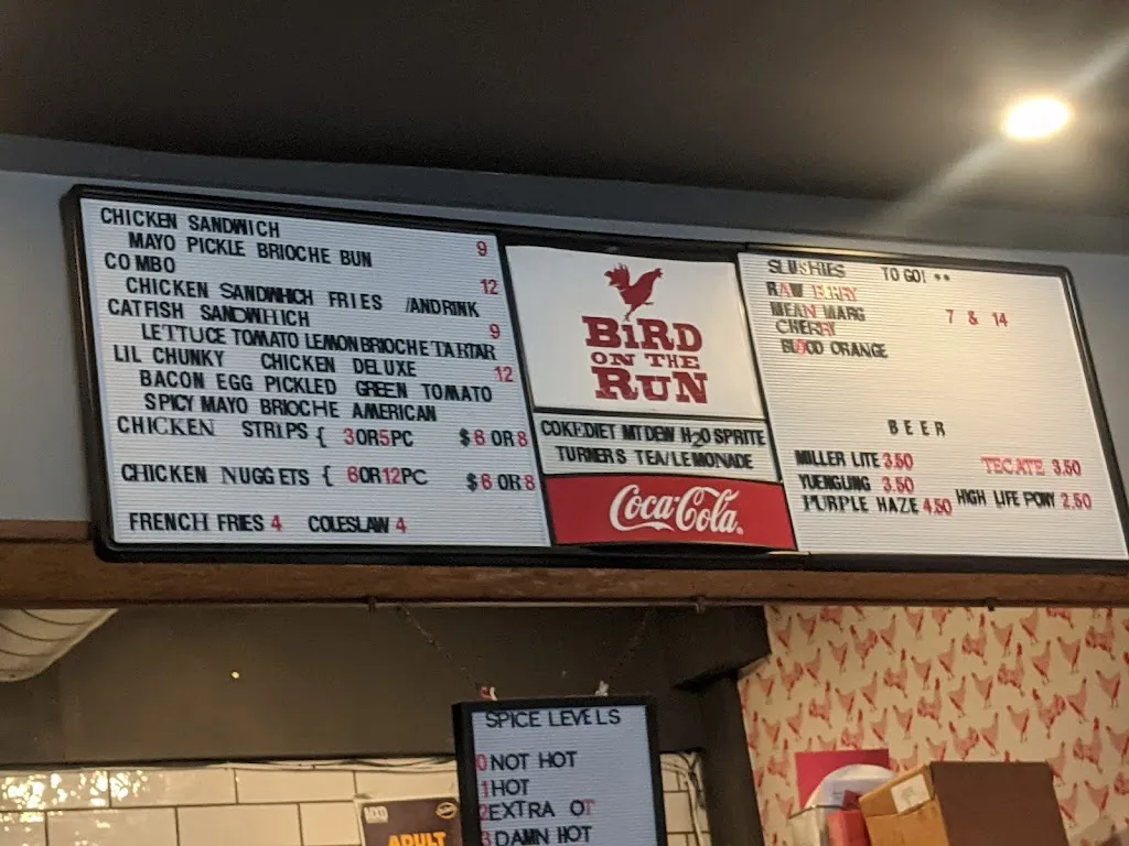 Menu_Bird On The Run_Pittsburgh, PA_image_old_2