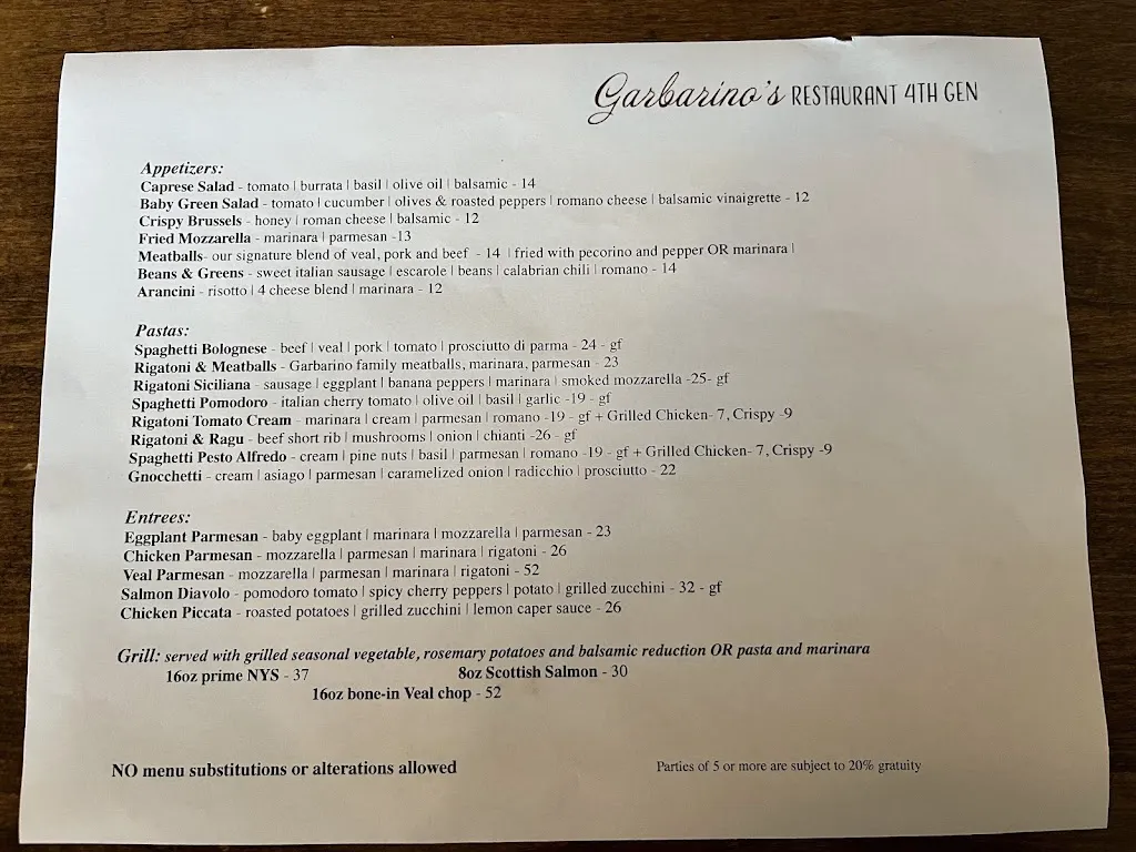 Menu_Garbarino's_Pittsburgh, PA_image_old_1