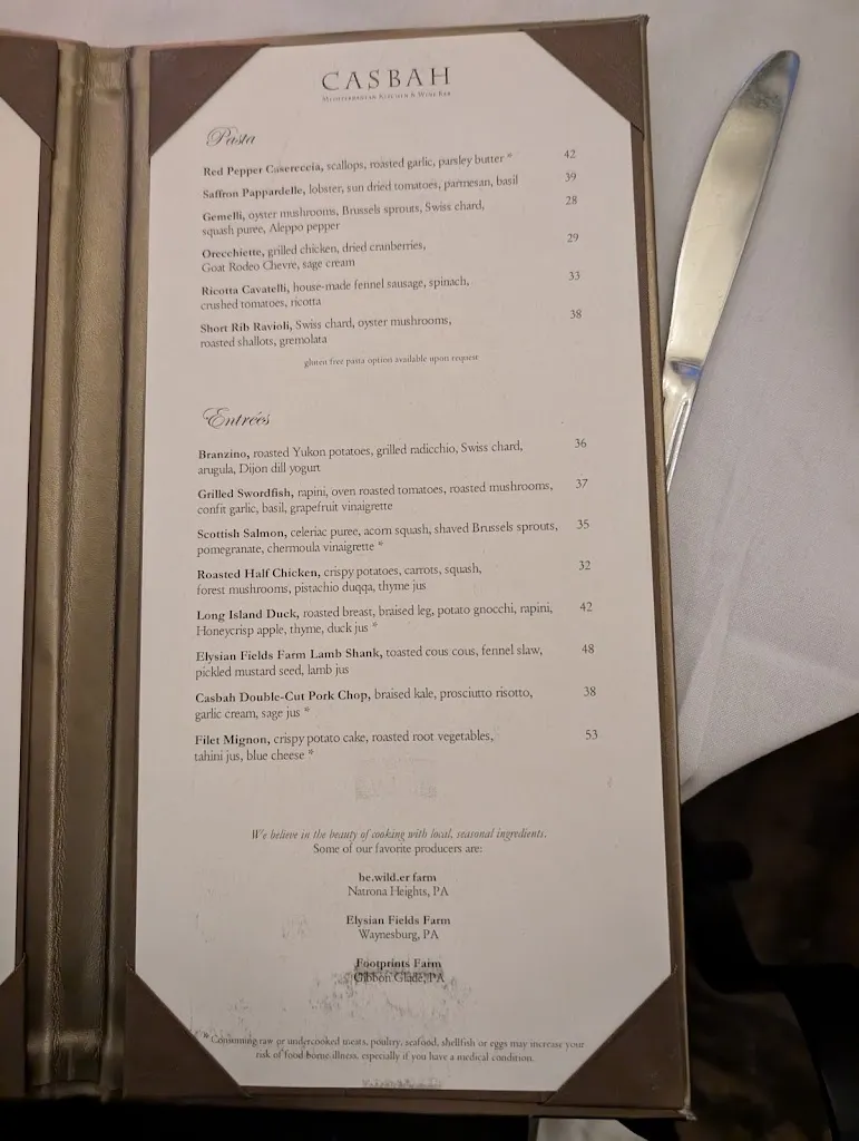 Menu_Casbah_Pittsburgh, PA_image_old_2
