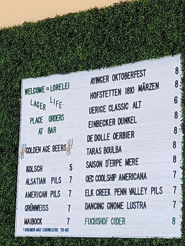 Menu_Lorelei_Pittsburgh, PA_image_old_1