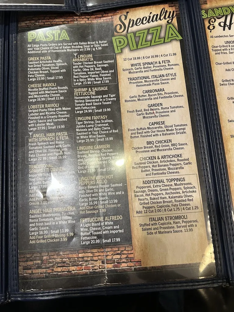 Menu_The Union Grill_Washington, PA_image_old_3