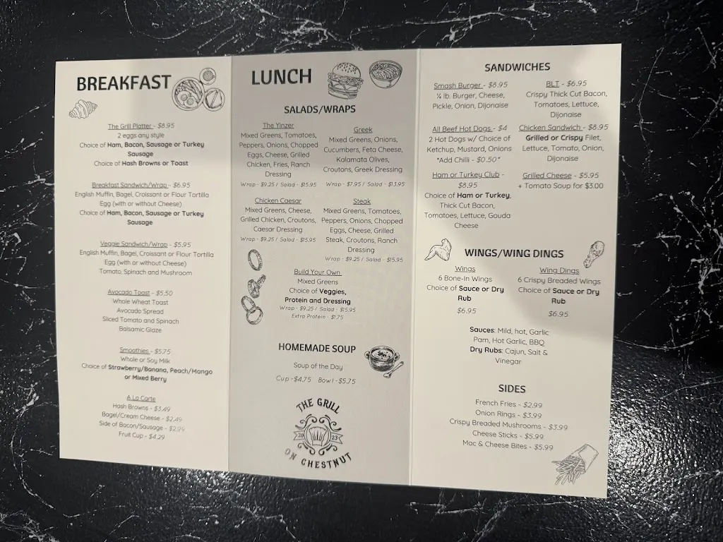 Menu_The Grill on Chestnut_Washington, PA_image_old_1