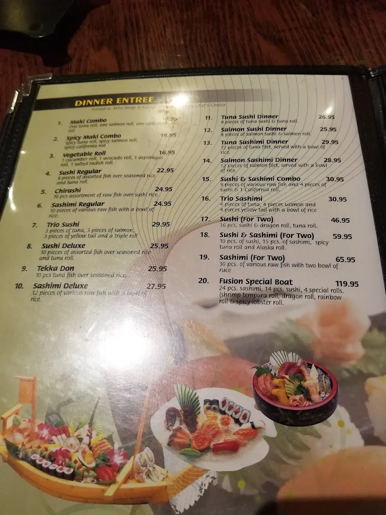 Menu_Fusion Japanese Steak House_Washington, PA_image_old_1