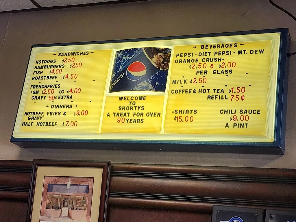 Menu_Shorty's Lunch_Washington, PA_image_old_2