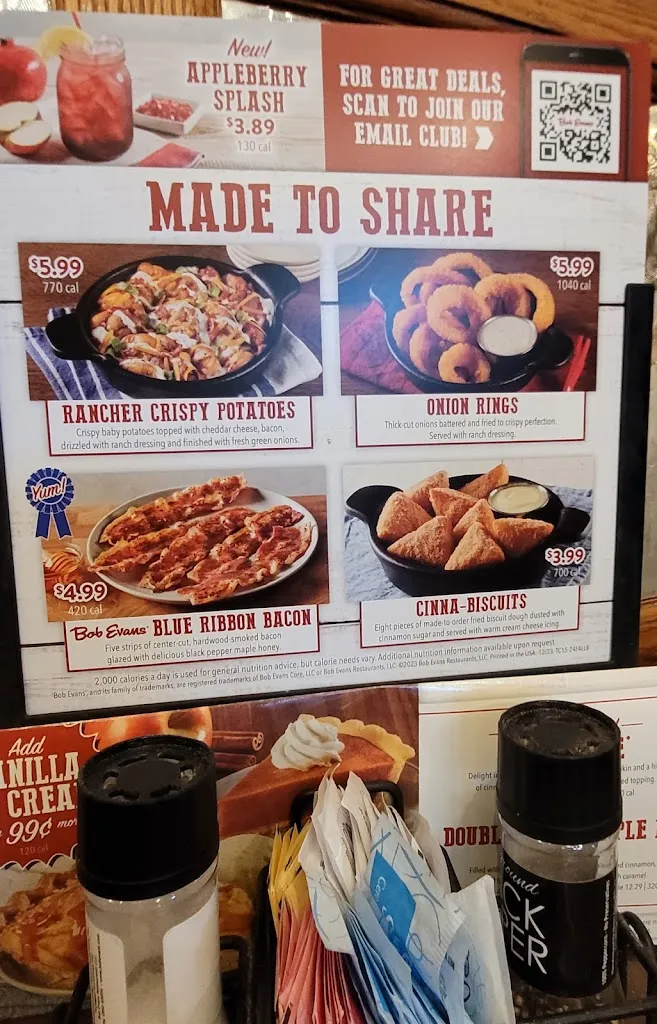 Menu_Bob Evans_Washington, PA_image_old_1