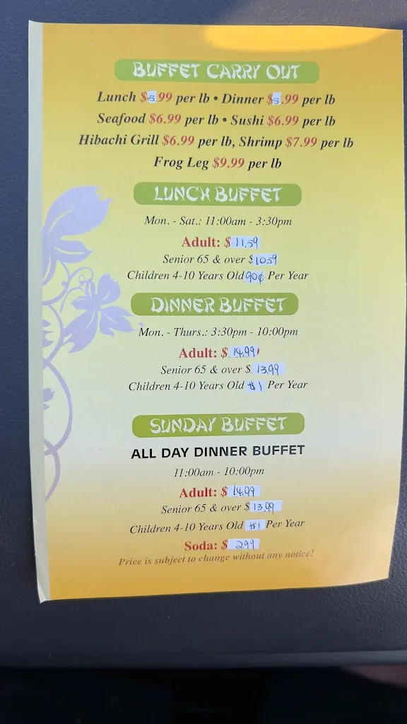 Menu_Grand China Buffet Sushi & Grill_Washington, PA_image_old_1