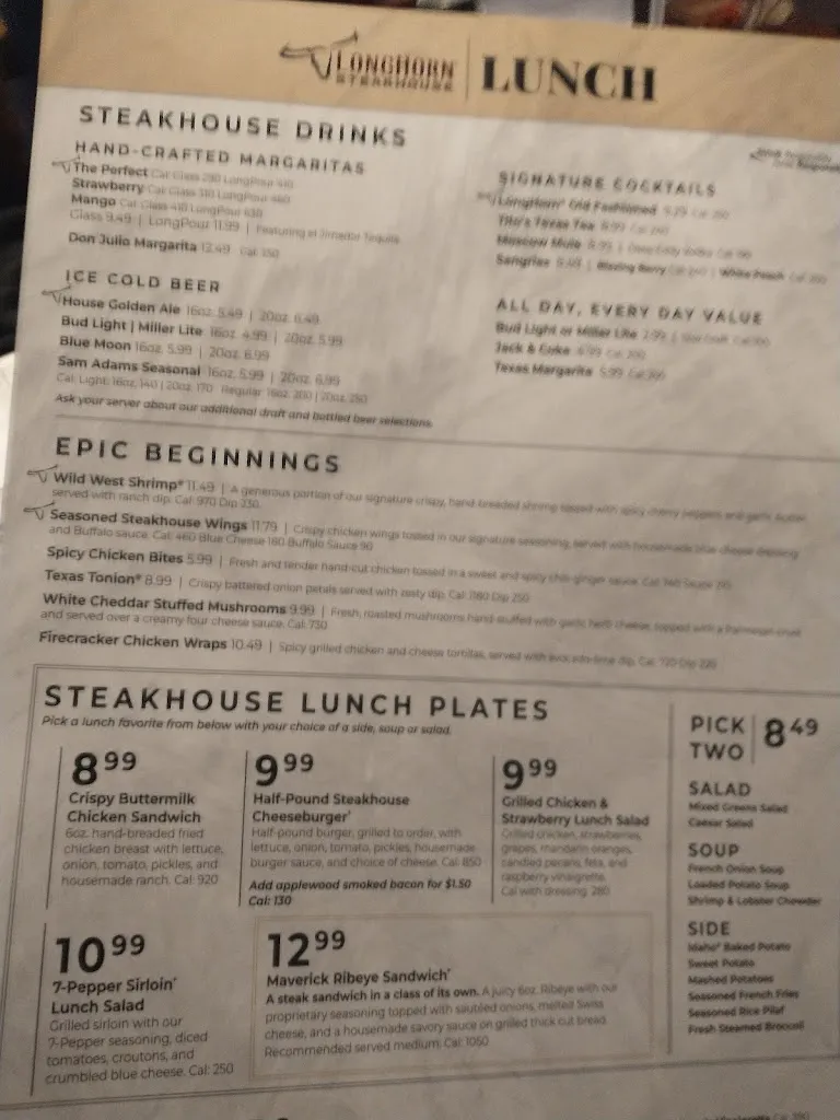 Menu_LongHorn Steakhouse_Washington, PA_image_old_1