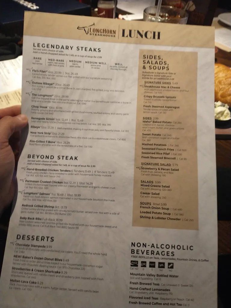 Menu_LongHorn Steakhouse_Washington, PA_image_old_2