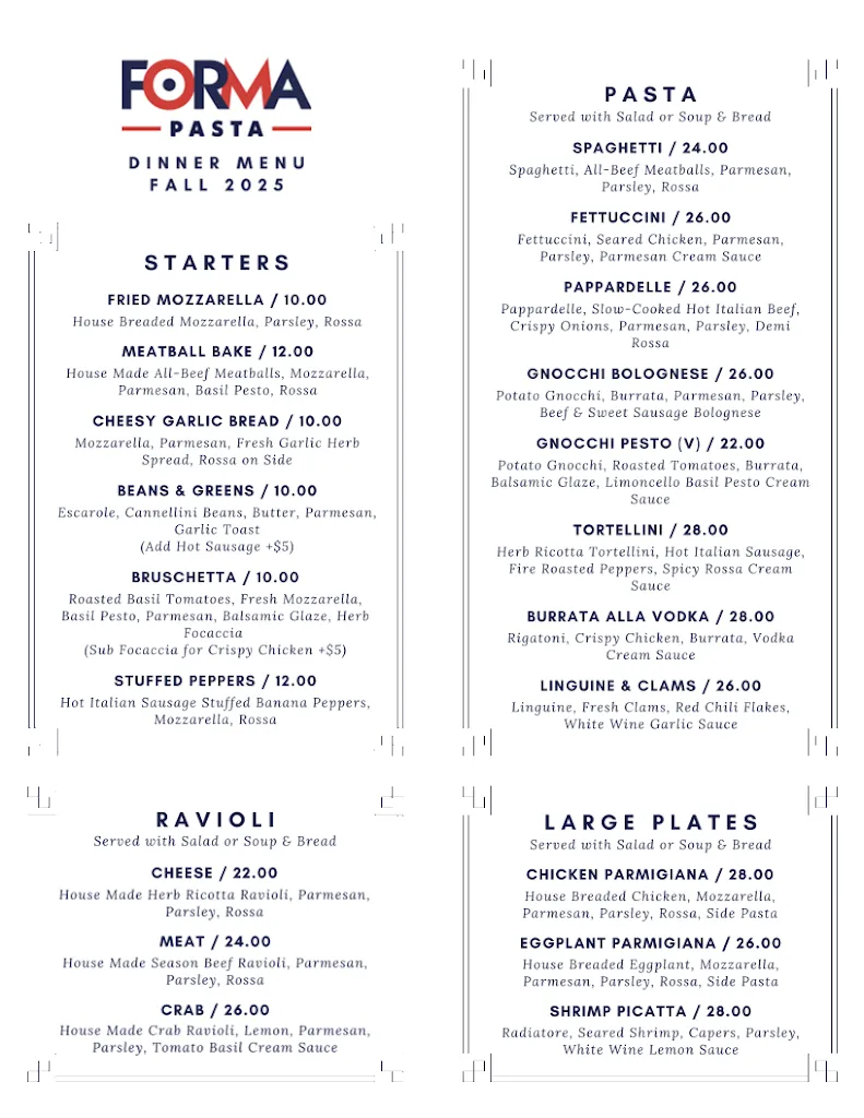 Menu_Forma Pasta Cafe & Market_Sewickley, PA_image_old_3