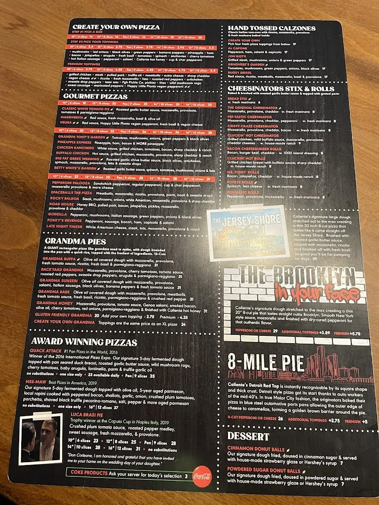 Menu_Caliente Pizza & Draft House - Sewickley_Sewickley, PA_image_old_2