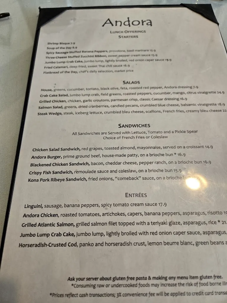Menu_Andora_Sewickley, PA_image_old_1