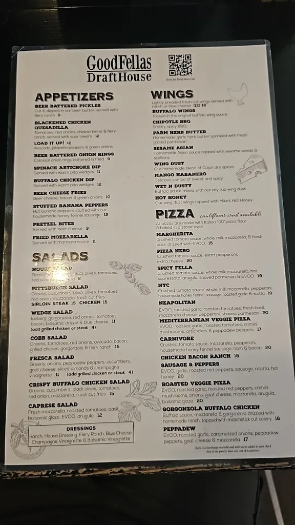 Menu_GoodFellas DraftHouse_Sewickley, PA_image_old_2