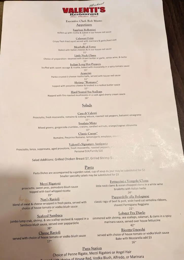 Menu_Valenti's_Exeter, PA_image_old_1