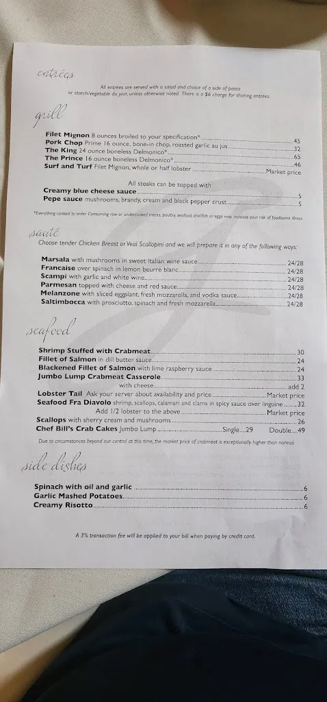 Menu_Grico's_Exeter, PA_image_old_2