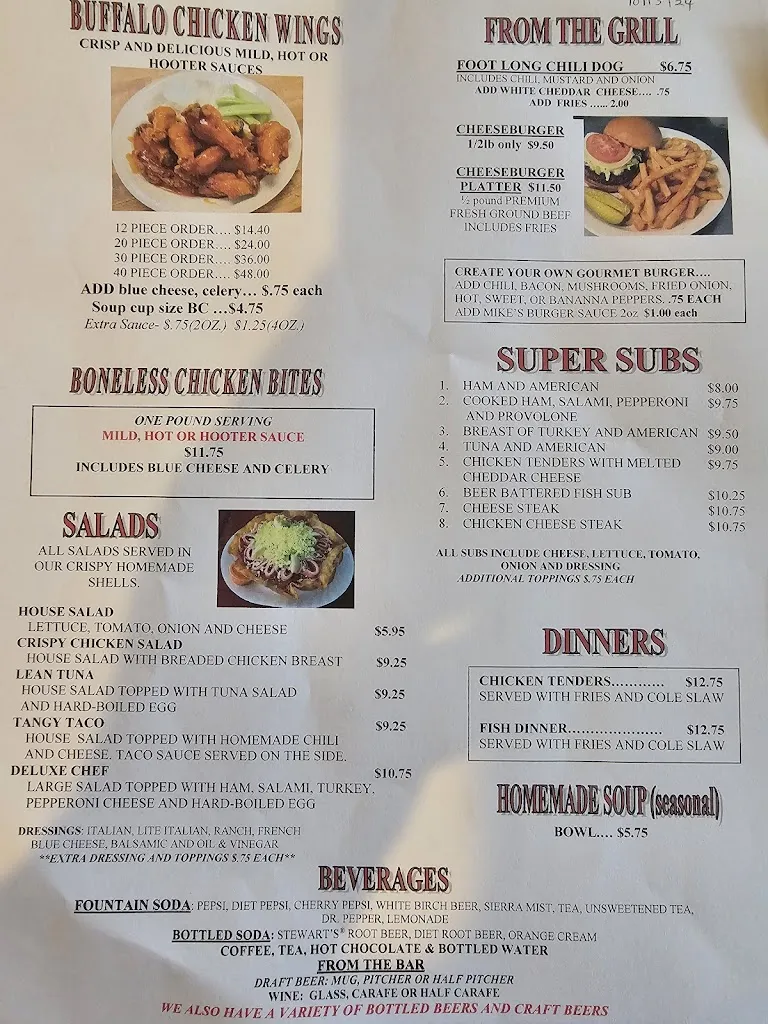 Menu_Pizza L'Oven_Exeter, PA_image_old_2