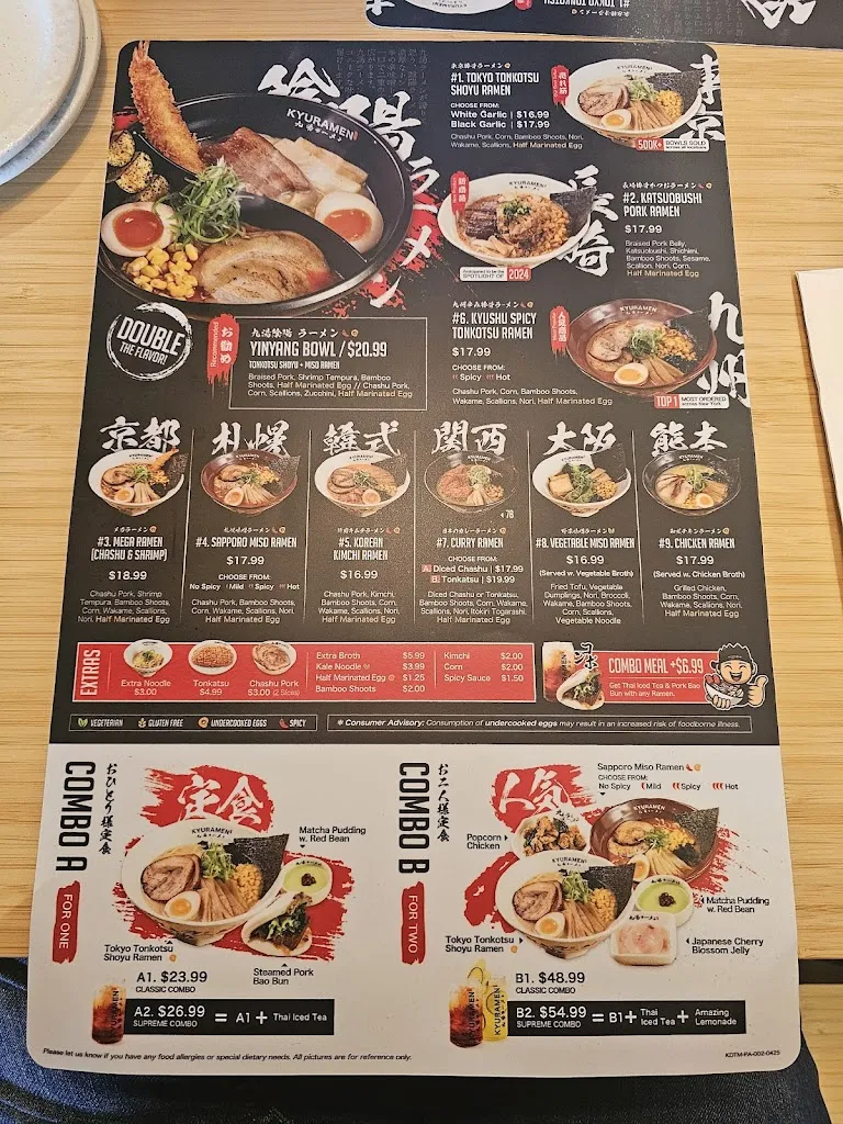 Menu_Kyuramen x TBaar - Cranberry Twp_Cranberry Twp, PA_image_old_1
