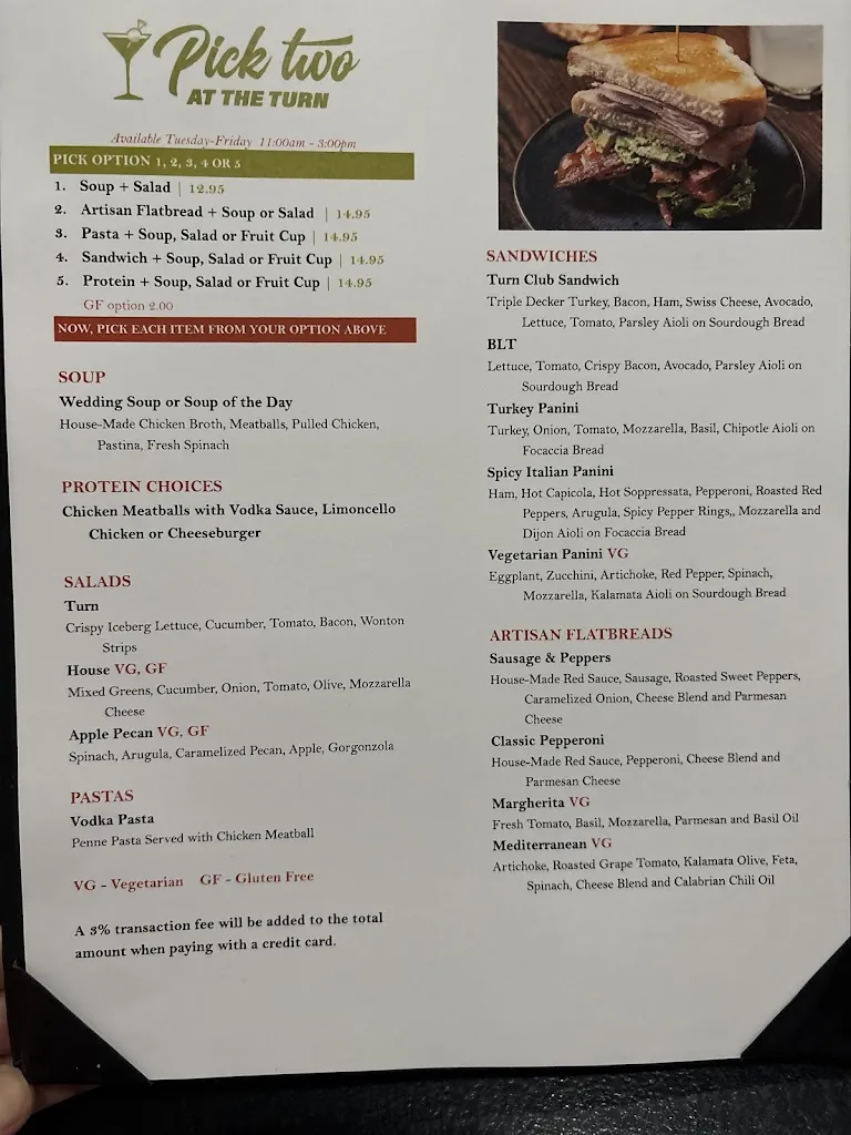 Menu_The Turn Club_Cranberry Twp, PA_image_old_1