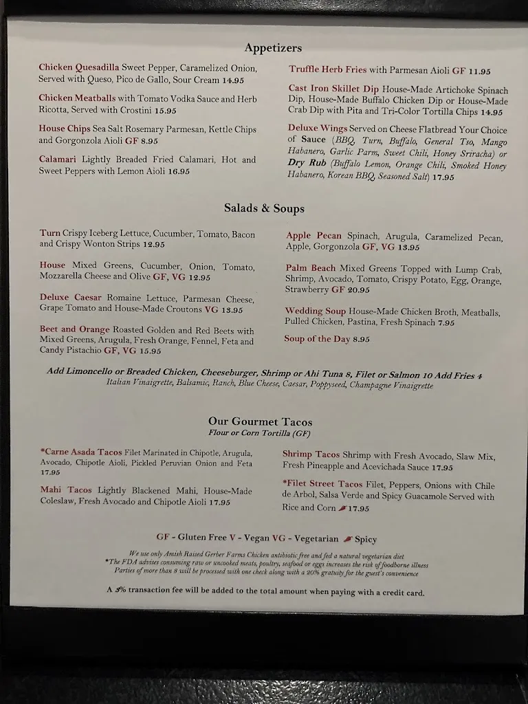 Menu_The Turn Club_Cranberry Twp, PA_image_old_2
