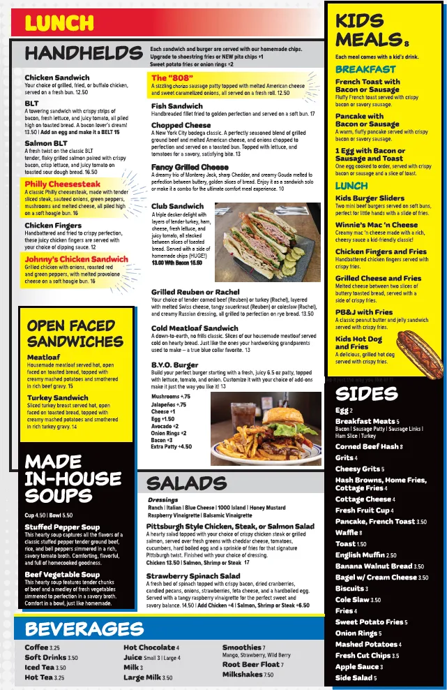 Menu_Bennie's 9 Diner_Cranberry Twp, PA_image_old_2