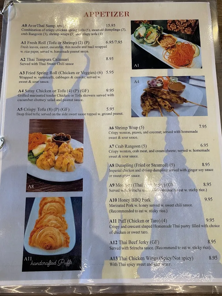 Menu_Avor Thai_Cranberry Twp, PA_image_old_3