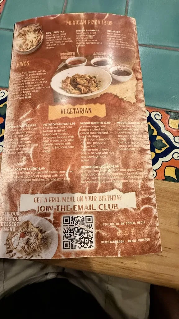 Menu_Emiliano's Mexican Restaurant & Bar (Cranberry)_Cranberry Twp, PA_image_old_2