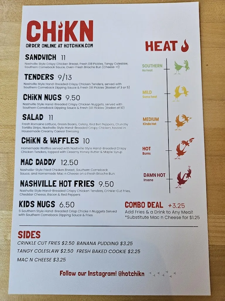 Menu_CHiKN_Cranberry Twp, PA_image_old_1