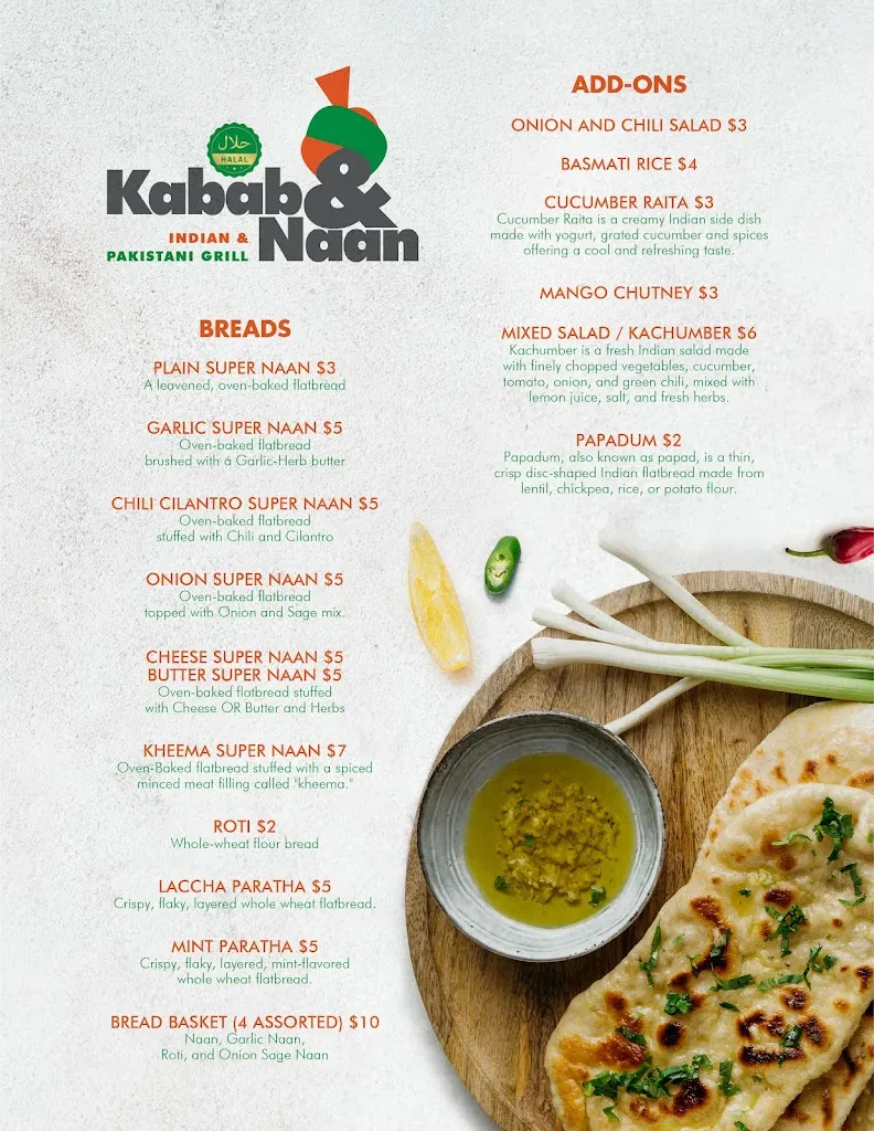 Menu_Kabab and Naan_Forty Fort, PA_image_old_2