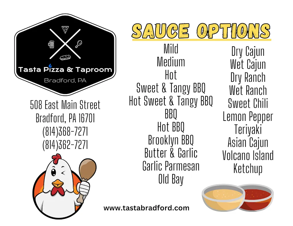 Menu_Tasta Pizza & Taproom_Bradford, PA_image_old_2