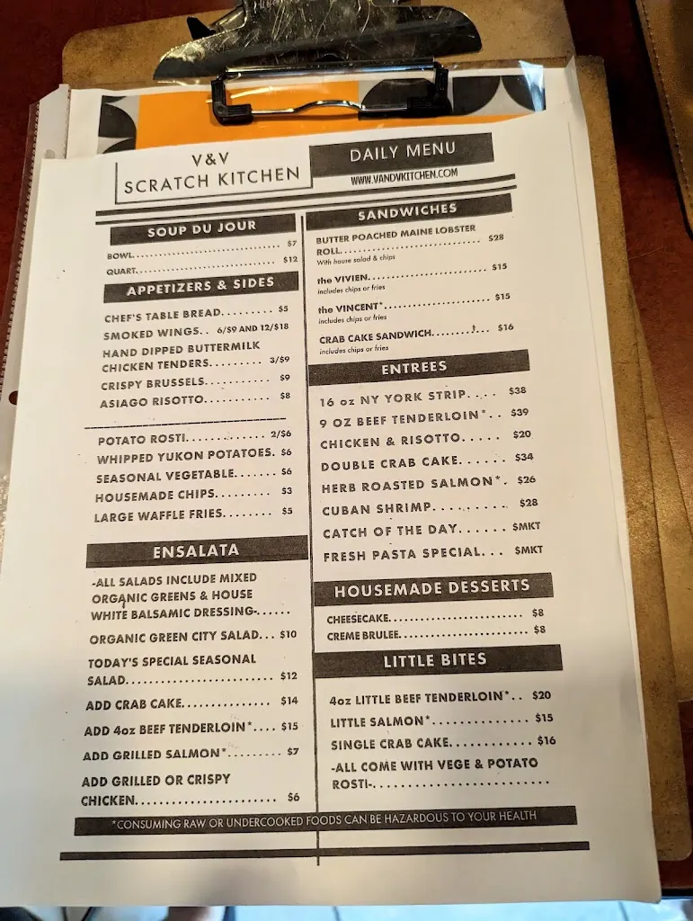 Menu_V&V Scratch Kitchen_Finleyville, PA_image_old_3